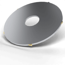 Ø50 indexable slitting saw 3D illustration